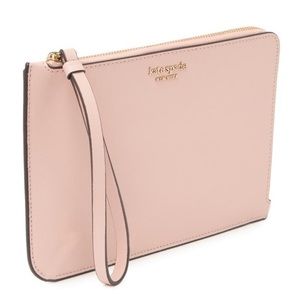 Kate Spade Cameron Medium Wristlet Light Pink NWOT